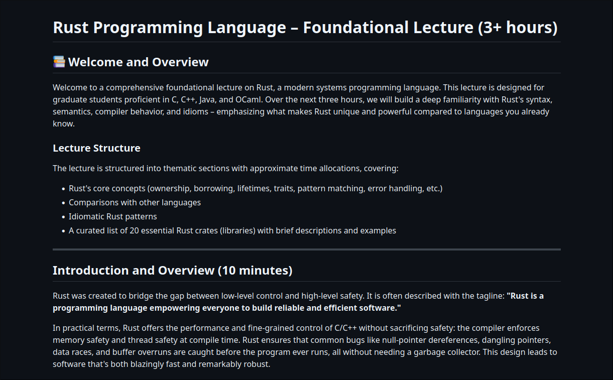 Rust Lecture Image